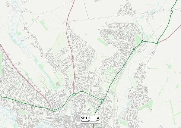 Wiltshire SP1 3 Map