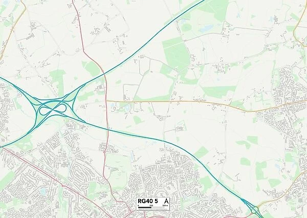 Wokingham RG40 5 Map