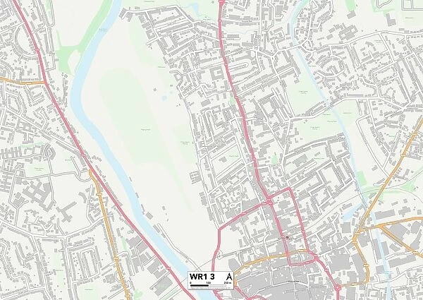 Worcester WR1 3 Map