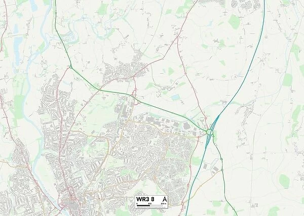 Worcester WR3 8 Map