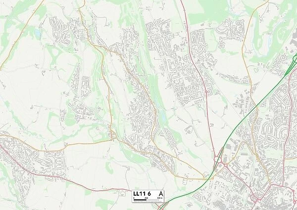 Wrexham LL11 6 Map