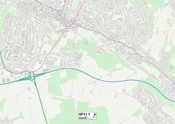 Wycombe HP11 1 Map