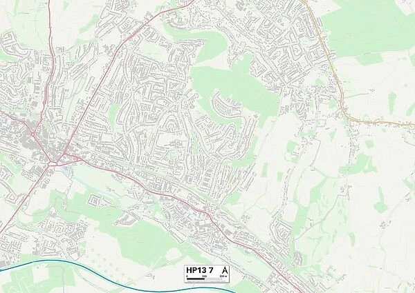 Wycombe HP13 7 Map