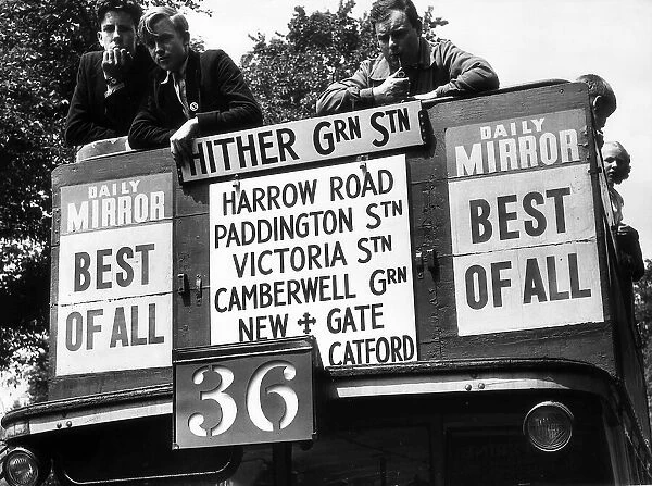 A 1923 General NS Type Bus - July 1956 parades through Regents Park