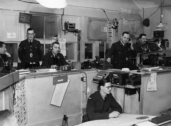 Interior of the Sector G Operations Room at Duxford, Cambridgeshire