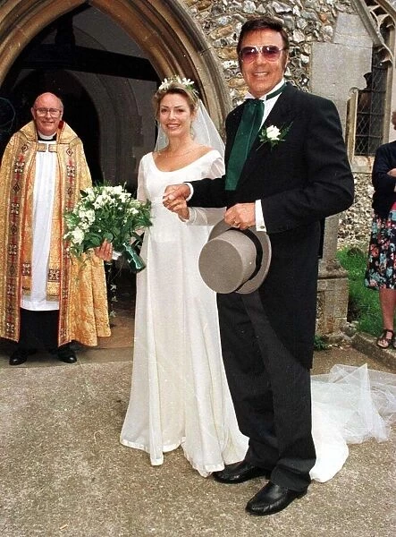 Kim Wilde Actress Singer arrives at the church for her wedding to Hal Fowler with her
