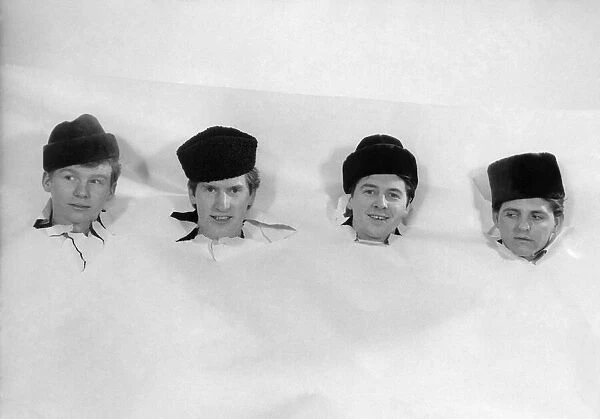 The pop group The Searchers seen here in the Daily Mirror photographic studio posing for