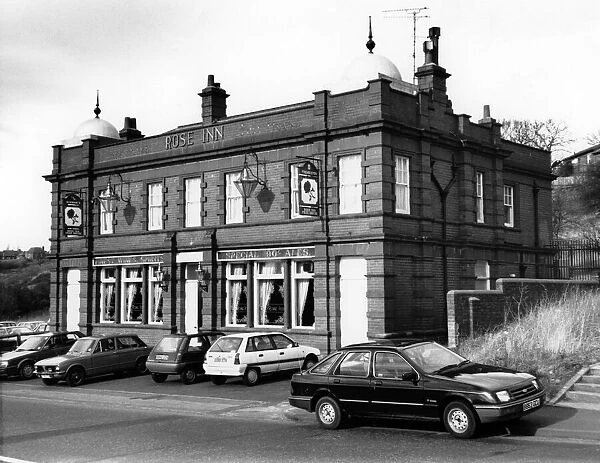 The Rose Inn pub, Wallsend, Tyne and Wear. 28th February 1990