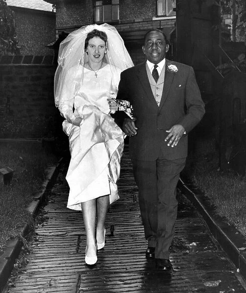 Sir Learie Constantine at the wedding of Gloria Turner to Brian Holden