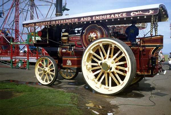 The traction engine The Iron Maiden at Sunderland on 19th August 1992