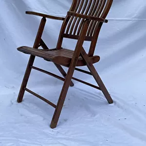 20th century teak steamer chair