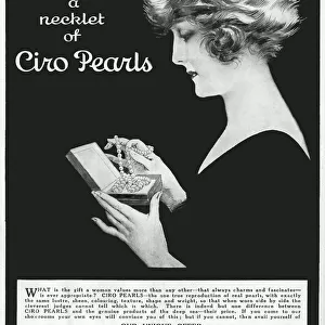 Advert for Ciro pearls 1922