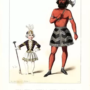 Adrien Joly and Petit Veldeman in La Biche au Bois, 1845