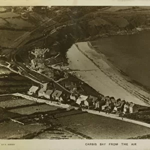 Aerial View, Carbis Bay, Saint Ives, Cornwall, England. Date: 1927