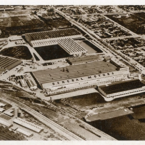 Aerial view of General Motors factory, South Africa