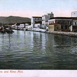 Algeciras, Spain - Hotel Anglo Hispano and the River Miel
