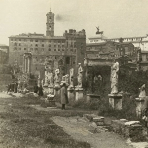 The ancient roman forum in Rome