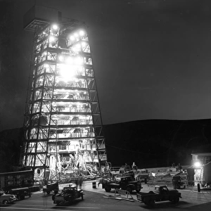 The Atlas missile test tower at the Sycamore Canyon