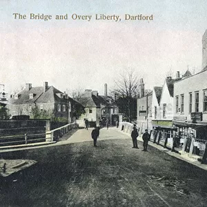 The Bridge and Overy Liberty, Dartford, Kent, England. In Medieval Dartford