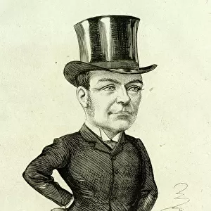 Cartoon portrait, Charles Kelly, performer