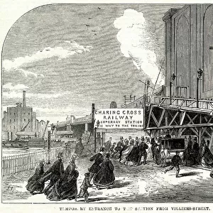 Charing Cross - Temporary Entrance 1864