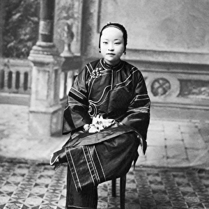 Chinese woman with bound feet