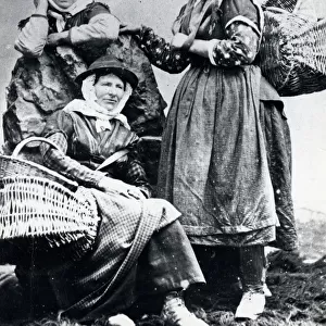 Three cockle women of Pembrokeshire, South Wales