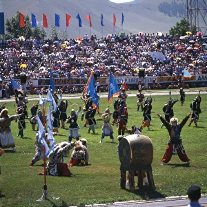 Dance presentation in Ulaanbaatar, Mongolia