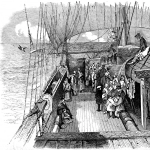 The Deck of an Australian Emigrant Ship, 1849