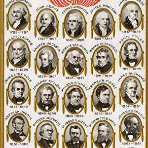 The first 25 Presidents of the United States
