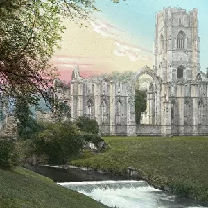Fountains Abbey - View from the East - Ripon, North Yorkshir