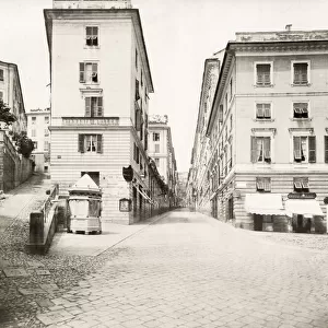 Genova, Genoa, Italy, via Cafaro, c. 1890s