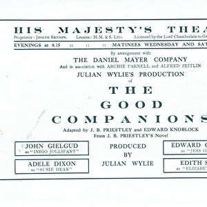 The Good Companions by J. B. Priestley & Edward Knoblock