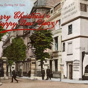 Linden Gardens, Notting Hill Gate, London - Christmas Card
