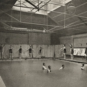 London Orphan Asylum, Watford - Boys in Swimming Pool