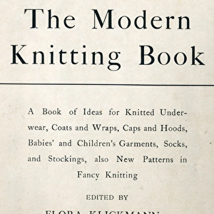 The Modern Knitting Book, WW1