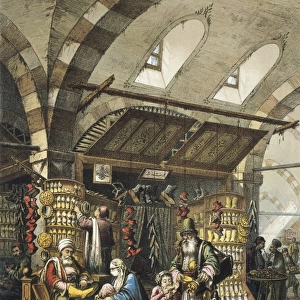 Ottoman Empire (19th c. ). Bazaar at Constantinople
