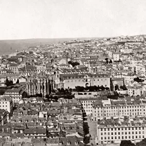 Panoramic view of Lisbon, Portugal, c. 1890 s