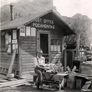 Post Office Pocahontas, Jasper National Park, Canada c. 1920