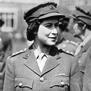 Princess Elizabeth in A. T. S. uniform