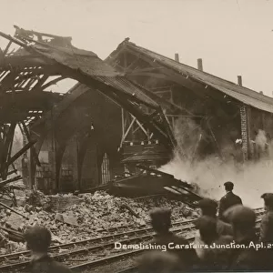 Railway Station Junction (Showing the demolition work)