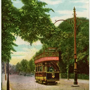 Reading, Royal County of Berkshire - Tram on the Bath Road