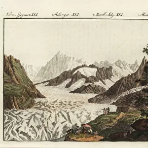 Sea of Ice at Montanvert Glacier, 18th century