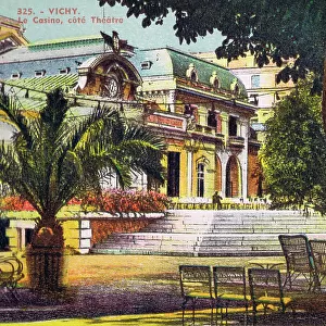 A view of the Casino and outdoor theatre at Vichy, 1920s