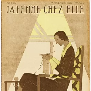 Woman Knitting 1929