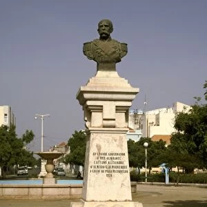 Albuquerque statue, Praia, Santiago, Cape Verde Islands, Africa