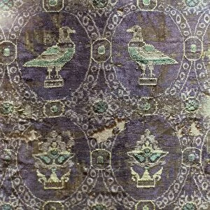 Byzantine silk textiles dating from 10th century, Treasury of Ste. Foy