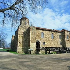 Colchester Castle, the oldest Norman keep in the U. K. built on Roman temple to Claudius
