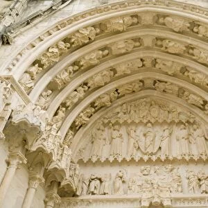 Doorway of Bourges cathedral, Cher, France