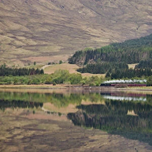 The Jacobite, Fort William to Mallaig railway, Loch Eil, Lochaber, Scotland, United Kingdom, Europe